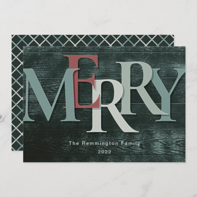 Robin's Egg Merry Holiday New Year (Front/Back)