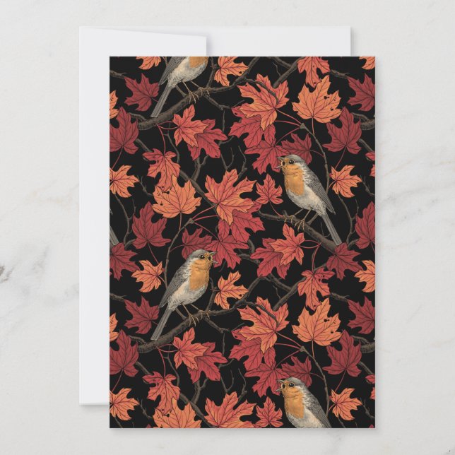 Robins in maple tree (Front)