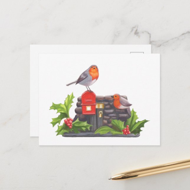 Robin's Letters Postcard (Front/Back In Situ)
