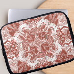 Robins Mandala Boho Birds Laptop Sleeve<br><div class="desc">Looking for a stylish and personalized laptop case that will keep your device protected while also showcasing your unique style? Look no further than our hand-drawn robins mandala laptop case! Featuring a beautiful and intricate design of boho birds and flowers patterned in a mandala this beautiful tech accessory also has...</div>