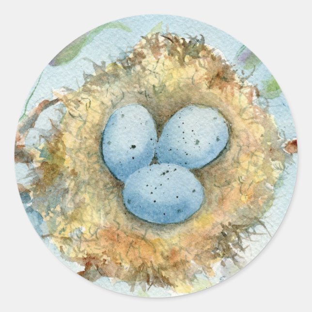 "Robin's Nest" Round Sticker (Front)