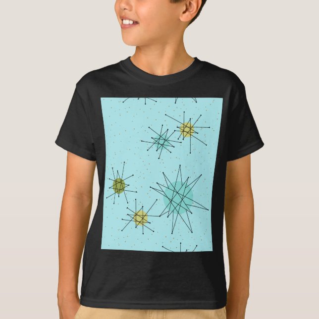 Robin's Oeuf Blue Starbursts T-shirt (Devant)