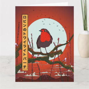 Robin's Twilight Perch Card