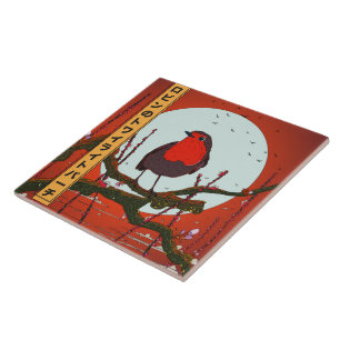 Robin's Twilight Perch Tile