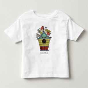 Robins With Blueberries And Birdhouse Toddler T-shirt