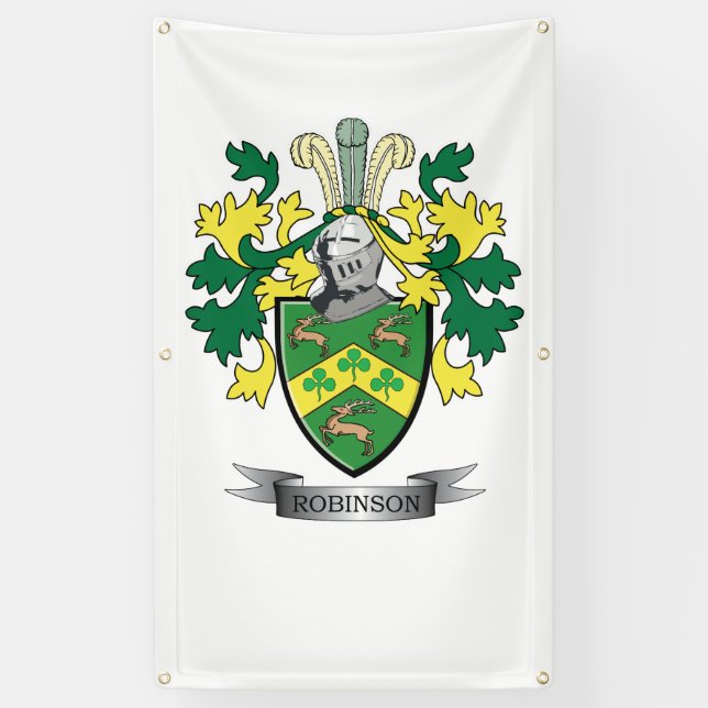 Robinson Coat of Arms Banner (Vertical)