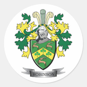 Robinson Coat of Arms Classic Round Sticker
