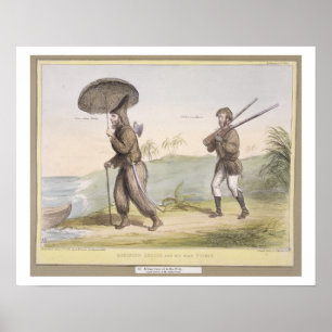 Robinson Crusoe and his Man Friday, (HB Sketches N Poster