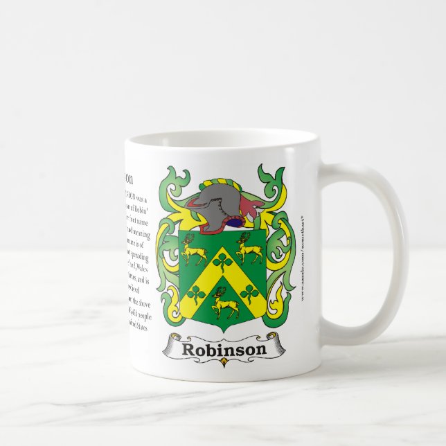 Robinson Family Coat of Arms Mug (Right)