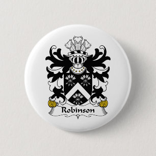 Robinson Family Crest 2 Inch Round Button