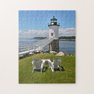 Robinson Point Lighthouse, Isle Au Haut, Maine Jigsaw Puzzle