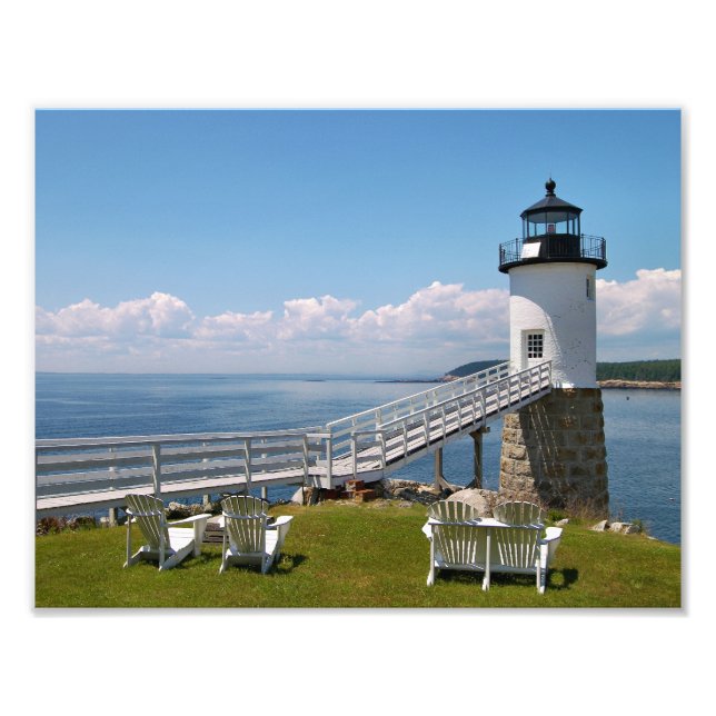 Robinson Point Lighthouse, Isle Au Haut, Maine Photo Print (Front)