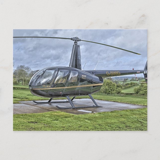 Robinson R44 helicopter Postcard (Front)