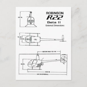 Robinson R-22 Postcard