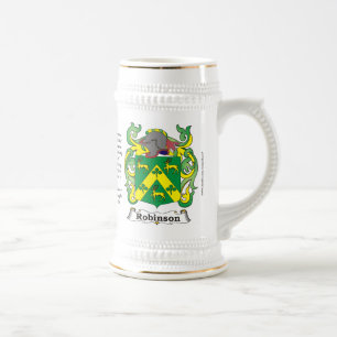 Robinson, the Origin, the Meaning and the Crest on Beer Stein