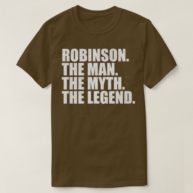 RobinsonRobinson Name Robinson given name T-Shirt (Design Front)