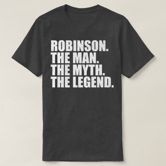 RobinsonRobinson Name Robinson given name T-Shirt (Design Front)