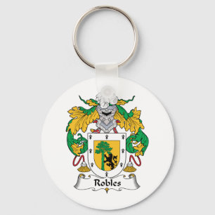Robles Family Crest Keychain