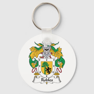 Robles Family Crest Keychain