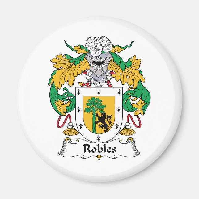 Robles Family Crest Magnet (Front)