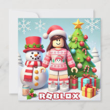 Robloxo's Classic Christmas Card For Kids