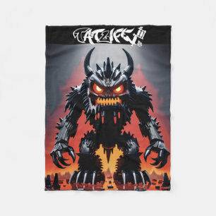 Robo-block Monster Blanket
