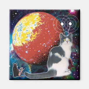 Robo-Cat Hobo Magnet