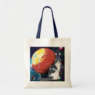 Robo-Cat Hobo Tote Bag
