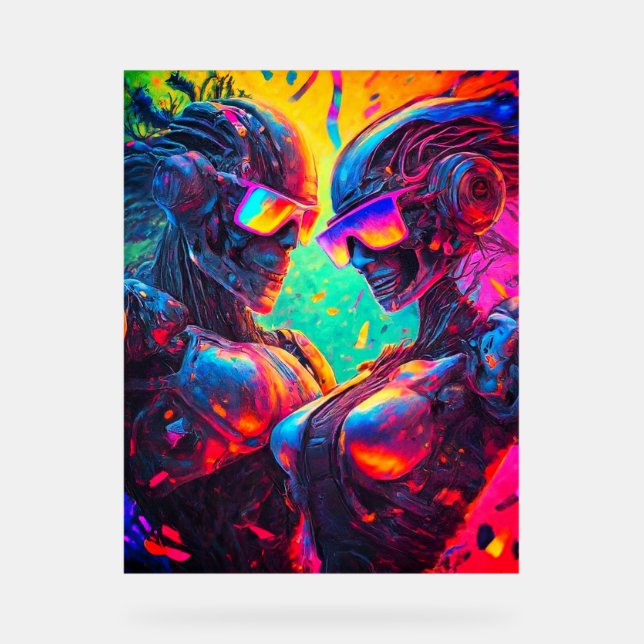 Robo d'action : Symbole acrylique amusant à plein  (Recto)