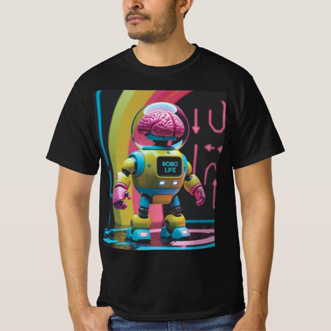 Robo Life Brain Power Tee (Front)