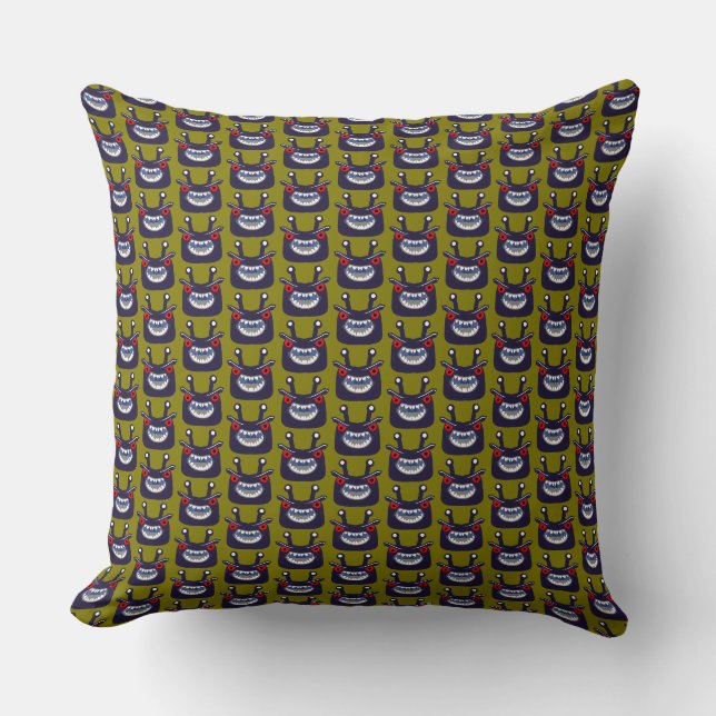 Robo monster  throw pillow (Front)