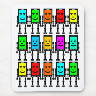 Robo Phones Mouse Pad