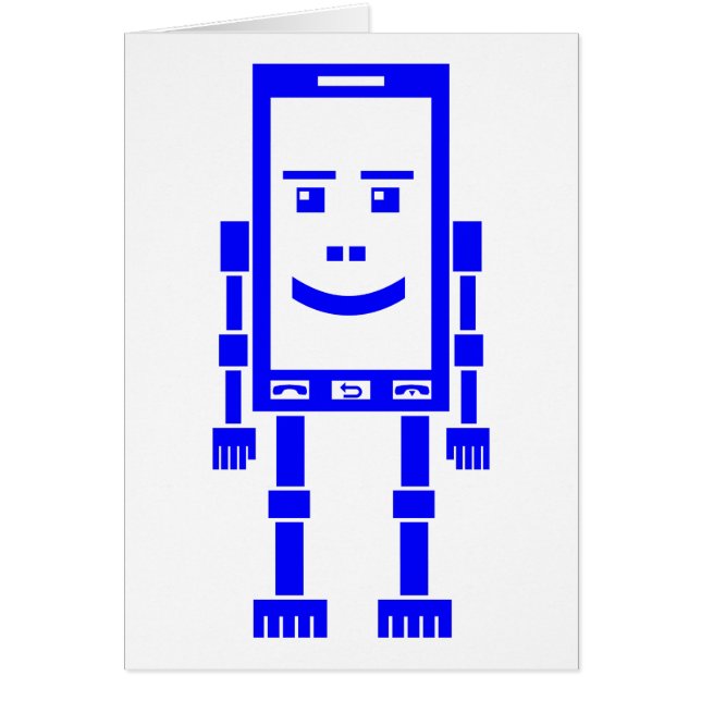 Robo-téléphone - Bleu (Devant)