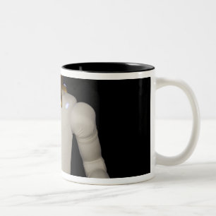 Robonaut 2, a dexterous, humanoid astronaut hel 5 Two-Tone coffee mug