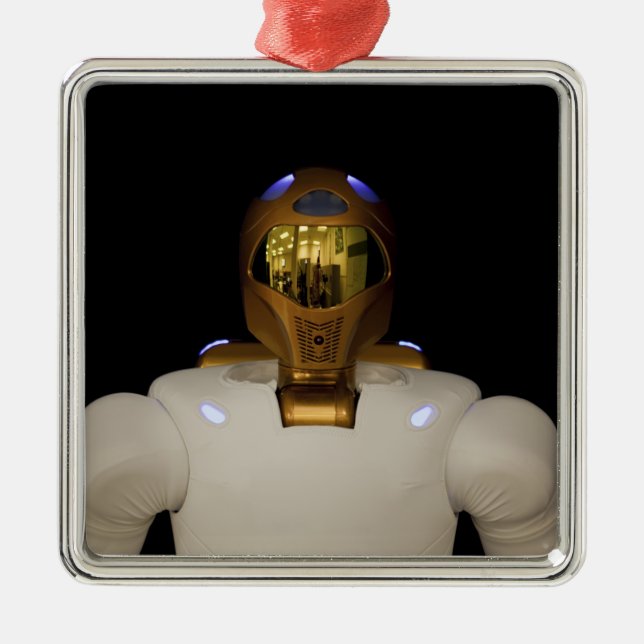Robonaut 2, a dexterous, humanoid astronaut hel metal ornament (Front)