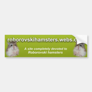 Roborovskihamsters - Bumper sticker 2