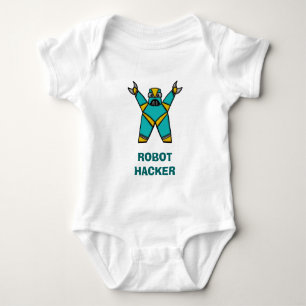 robot12, ROBOT HACKER Baby Bodysuit