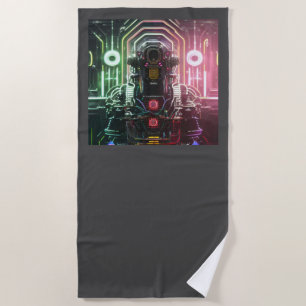 Robot 1 beach towel