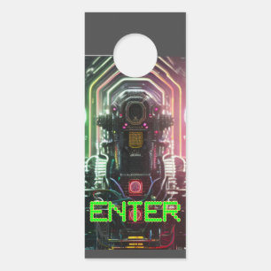 Robot 1 Enter Access Denied door hanger