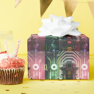 Robot 1 glossy wrapping paper