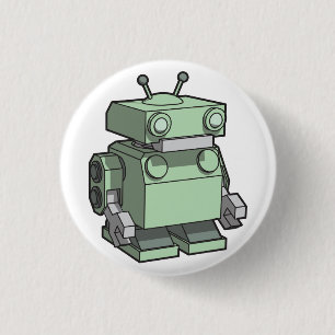 Robot 1 Inch Round Button
