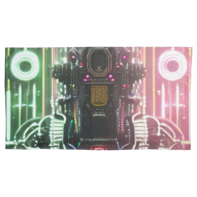 Robot 1 king pillowcase 2 sided (Front)