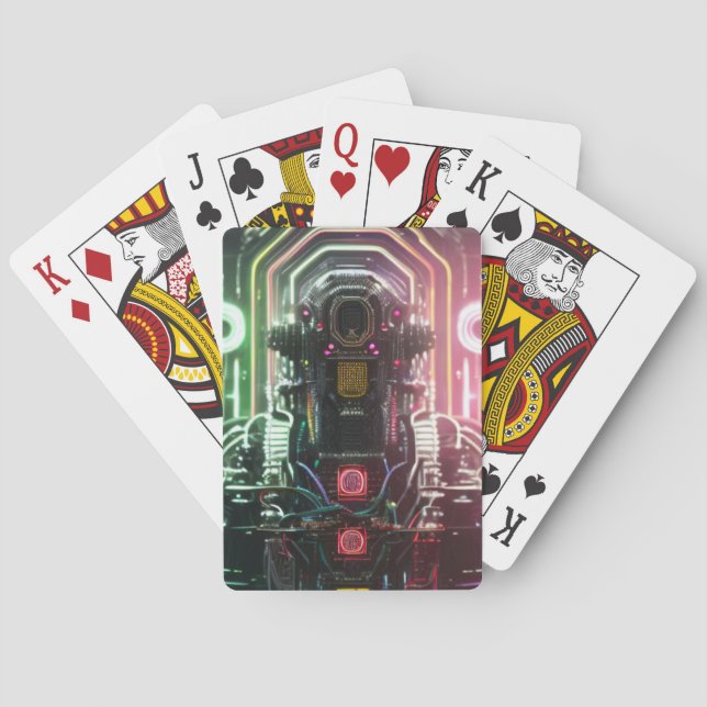 Robot 1 playing cards (Back)