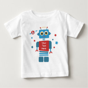 Robot 1st Birthday PD Baby T-Shirt