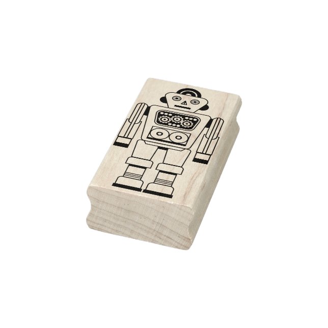 Robot 200423(02) rubber stamp (Stamp)
