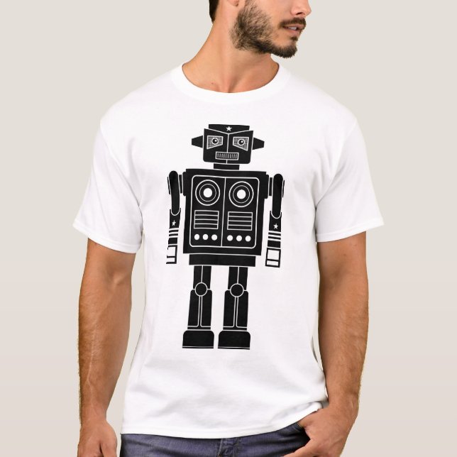 Robot 270620/010 - T-shirt noir et blanc (Devant)