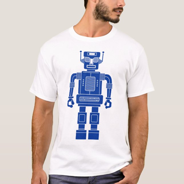 Robot 270620/04 - T-shirt bleu et blanc de la Mari (Devant)