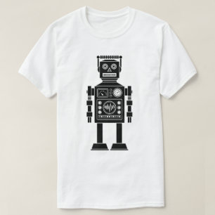 Robot 270620/06 - T-shirt noir et blanc