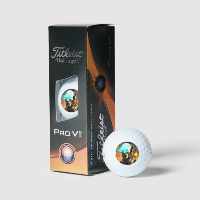 Robot 2 2023 Titleist Pro V1 golf balls 3 pk (Packaging)