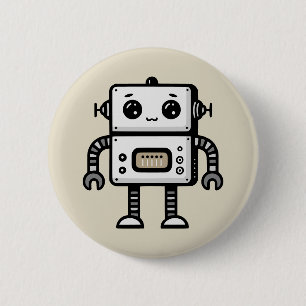 Robot 2 Inch Round Button